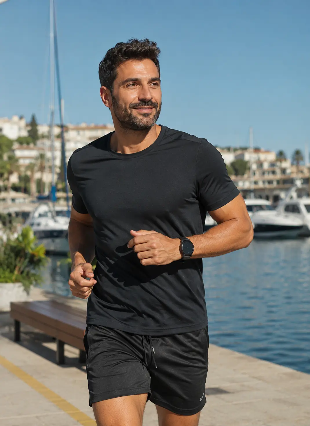 Man looking after his health and shape